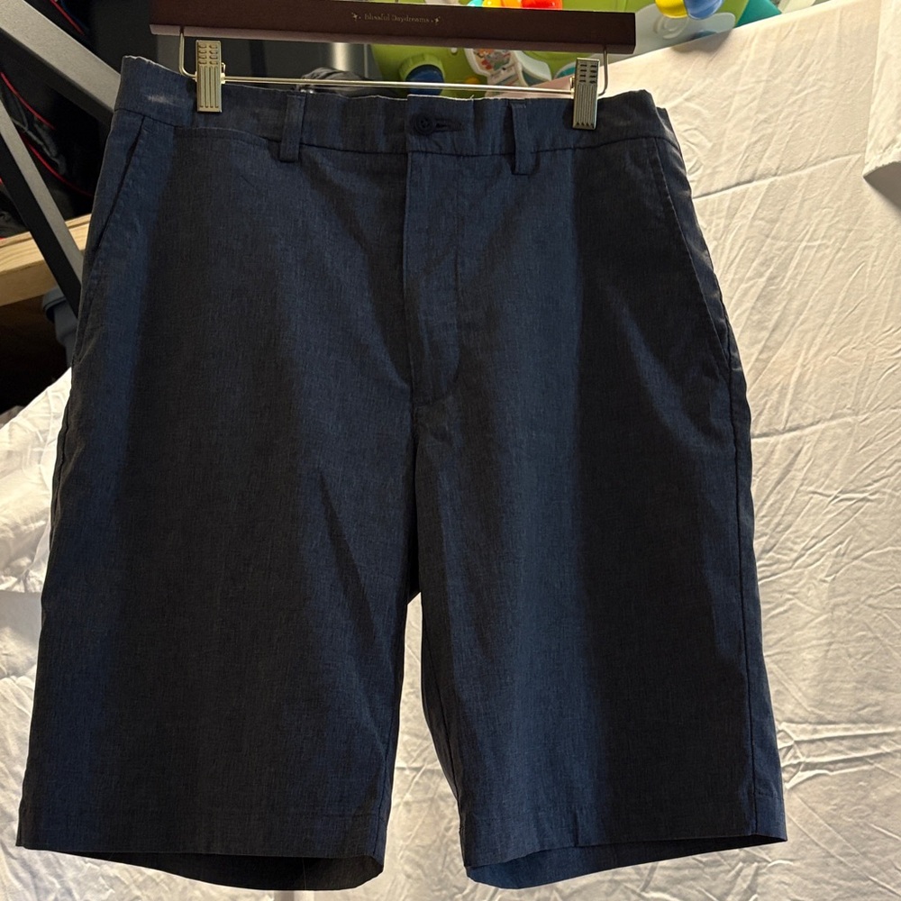 PGA Tour Dark Blue Flat Front Shorts